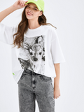 Women Deer Printed T-shirt