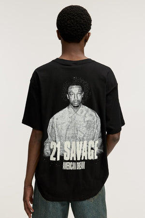 MEN Black 21 Savage T-shirt