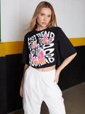 Women Floral Graphic Print Crop-Top