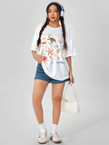 Women Qutie Loose Fit Short Sleeves T-Shirt