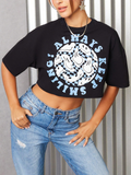 Women Graphic Print Crop-Top