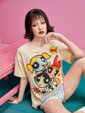 Women The Powerpuff Girls Cartoon Graphic T-shirt