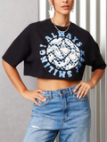 Women Graphic Print Crop-Top