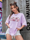 Cartoon Graphic Oversize T-shirt