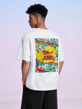 Men TOM & JERRY Drop Shoulder T-shirt