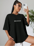 Women Printed Oversize T-shirt