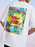 Men TOM & JERRY Drop Shoulder T-shirt