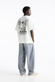 MEN Barbershop Print Oversize T-shirt