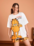 Women GARFIELD Casual Cartoon Oversize T-shirt