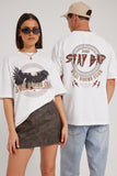 Unisex Ramblin Eagle Vintage White T-shirt