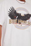 Unisex Ramblin Eagle Vintage White T-shirt