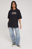 Women Stussy Flower Chain oversize T-shirt