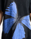 MEN Good For Nothing Oversized Butterfly Print T-shirt