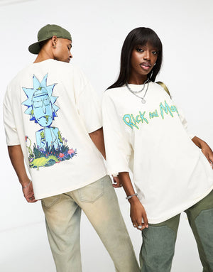 UNISEX Oversized Rick and Morty Print T-shirt