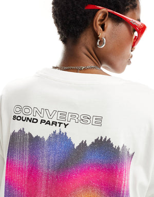 Women Colourfull Sound Waves T-shirt