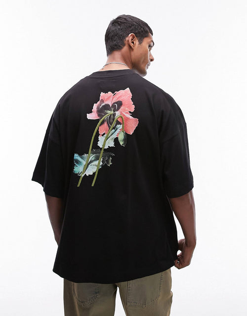 Men Floral Xtreme Oversized T-shirt