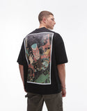 MEN Samurai Print T-Shirt