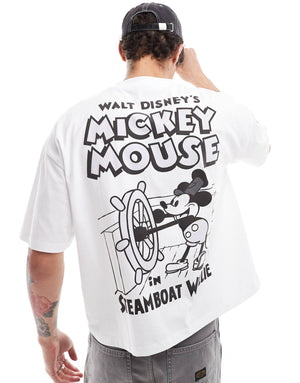 MEN Disney Boxy Mickey Mouse Oversized T-shirt