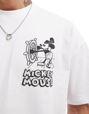 MEN Disney Boxy Mickey Mouse Oversized T-shirt