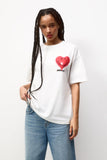 Women Smiley heart Oversize T-shirt