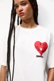 Women Smiley heart Oversize T-shirt