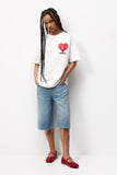 Women Smiley heart Oversize T-shirt