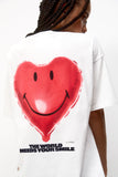 Women Smiley heart Oversize T-shirt