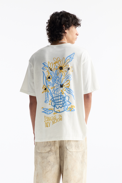 Men Vase Embroidered Oversize T-shirt