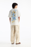 Men Vase Embroidered Oversize T-shirt