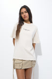 Women Nostalgia Slogan Oversize T-shirt