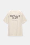 Women Nostalgia Slogan Oversize T-shirt