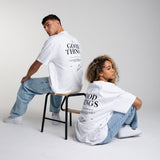 UNISEX Good Things Oversized White T-SHIRT