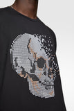 Man Geometric Skull Oversize T-shirt