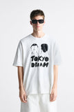 Men Tokyo Dream Graphic Print T-shirt