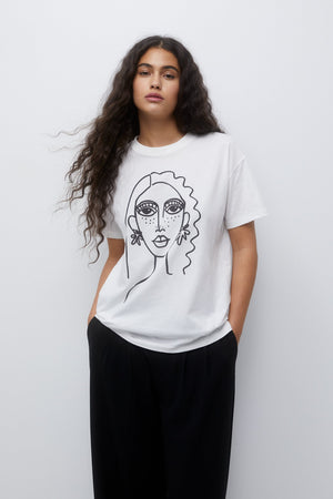 Women Graphic Print oversize T-shirt