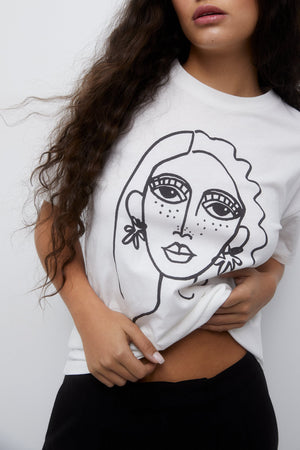 Women Graphic Print oversize T-shirt