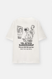 MEN Barbershop Print Oversize T-shirt