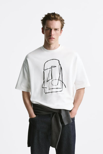 MEN Graphic Print Oversize T-Shirt