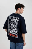 Man Loose Fit Printed T-Shirt