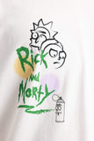 Man Rick and Morty Oversize Printed T-Shirt