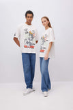 Unisex Tom Jerry Oversize Fit Printed T-Shirt