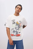 Unisex Tom Jerry Oversize Fit Printed T-Shirt