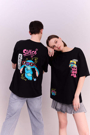 UNISEX Black Stitch Licensed Printed T-Shirt