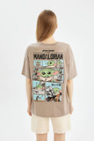 Women Oversize Fit Star Wars Licensed Printed T-Shirt