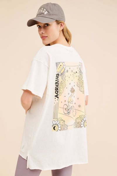 Women Oversized Inspire BF Zodiac T-Shirt