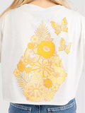 Women Volcom Sun Keep Trim Graphic Crop-Top