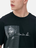 Unisex Black Tupac Graphic T-Shirt