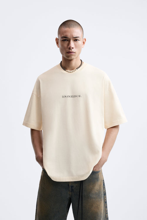 MEN Los-Angeles Oversize T-Shirt T-SHIRT Tee Weed 