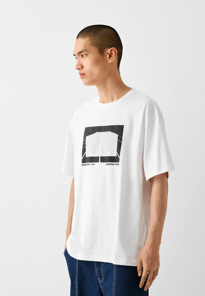 Men BOXY Oversized Print T-shirt