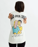 UNISEX Hugs Over Drugs Printed Oversized T-Shirt